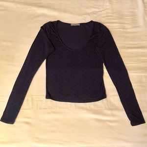 AEO Fitted Long-sleeve Croptop